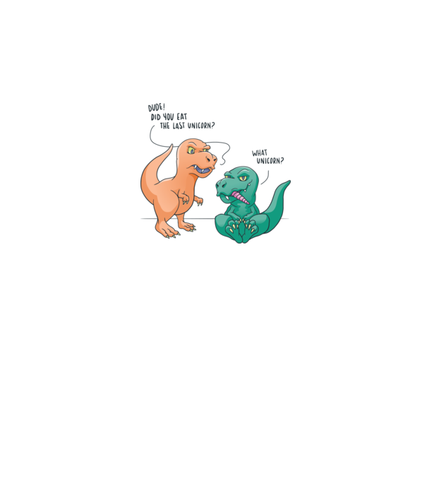Tricou cu Dinozaur amuzant model alb pe tricou