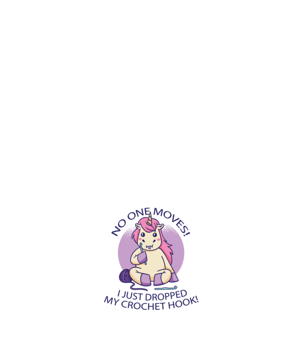 Nu mișcă nimeni, mi-a căzut acul de tricotat - Unicorn model roșu pe tricou