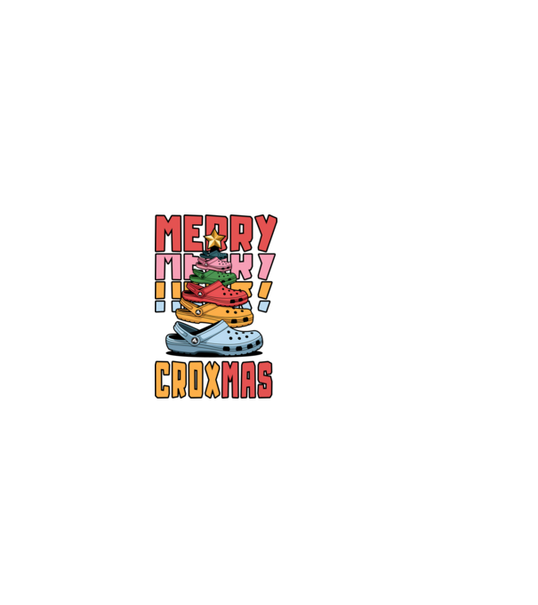 Merry Croxmas model negru pe tricou