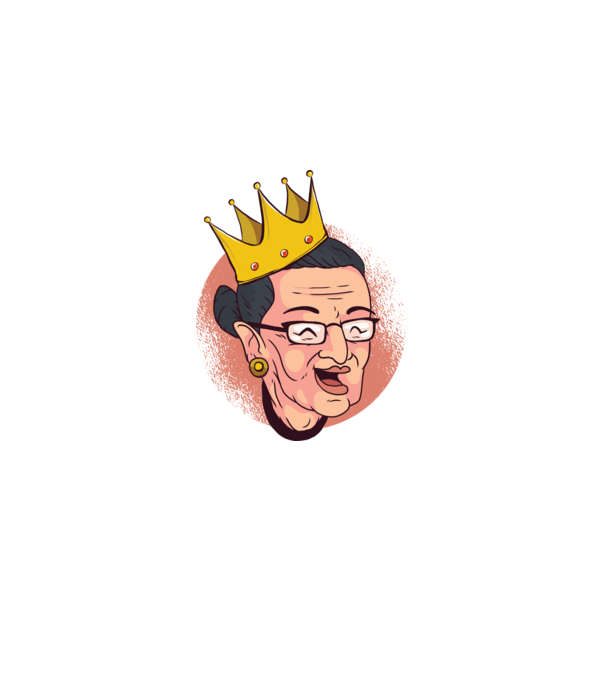 Ruth Bader Ginsburg model negru pe tricou