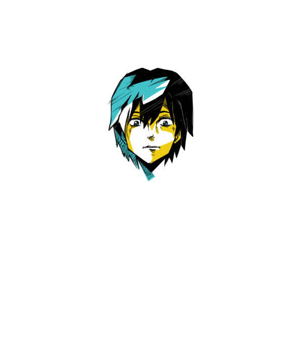 Cap Anime model alb pe tricou
