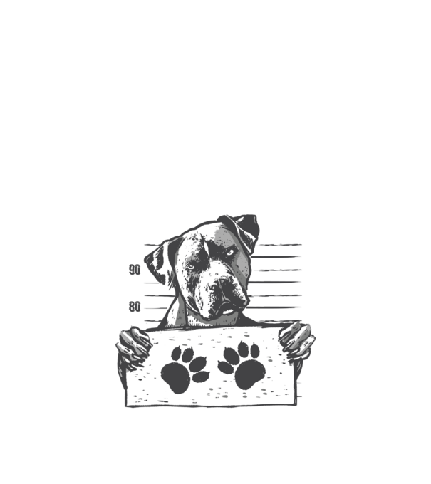 Staffordshire Terrier Închisoare model nisipiu pe tricou
