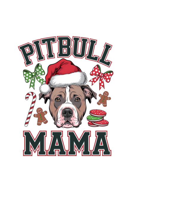 Pitbull Mama model albastru deschis pe tricou