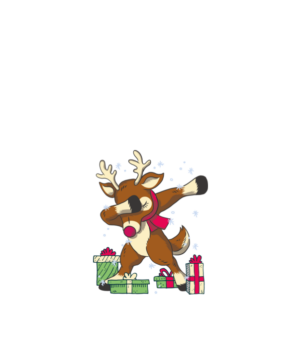 Rudolph DAB model negru pe tricou