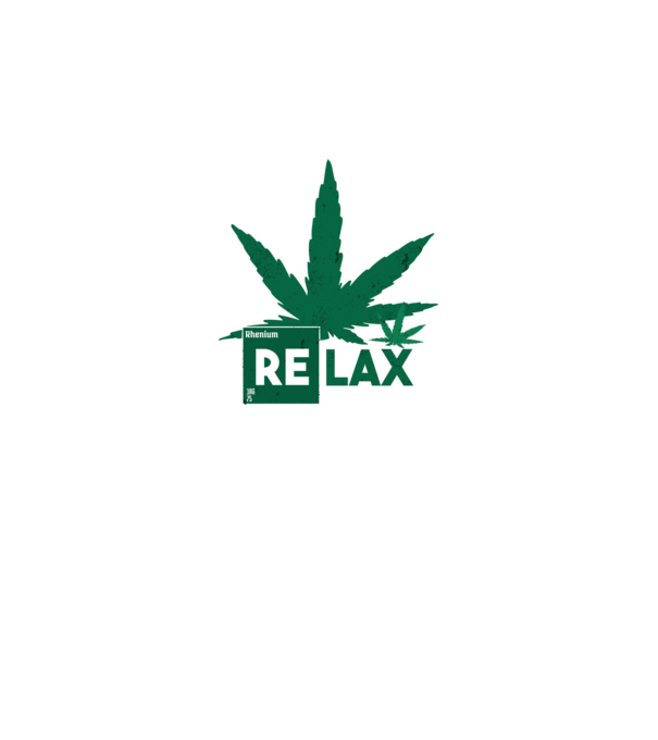 Relax Cannabis model negru pe tricou