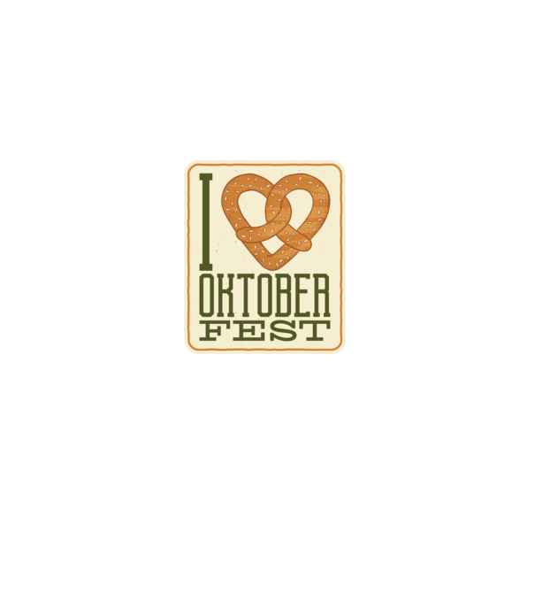 I Love Oktoberfest model negru pe tricou