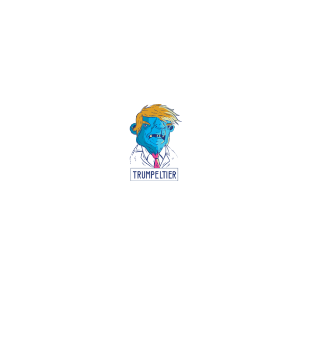 Trumpeltier monstru Trump model alb/roșu pe tricou