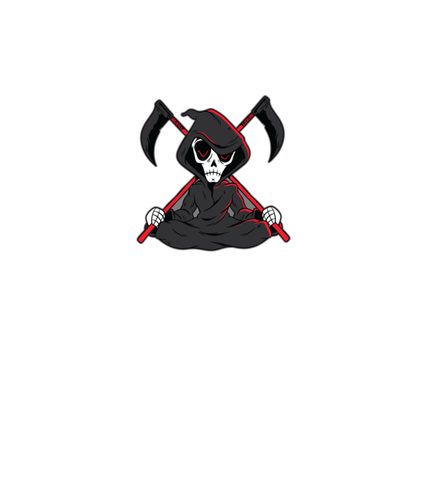 Moartea - Grim Reaper model negru pe tricou