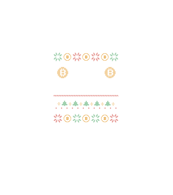 Buy the Dip Bitcoin Ugly Sweater model negru pe tricou