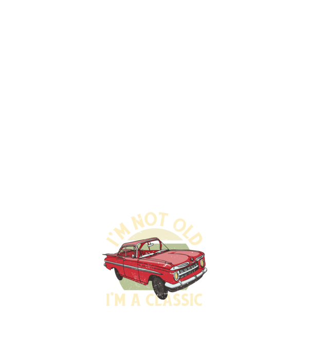 'Mașină clasică - I''m not old I''m a classic' model albastru închis pe tricou