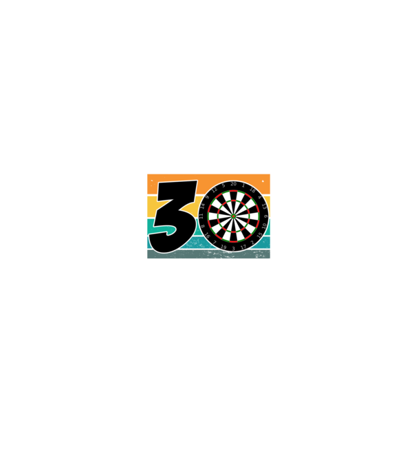 'I''m not 30 I''m double 15 darts birthday' model negru pe tricou