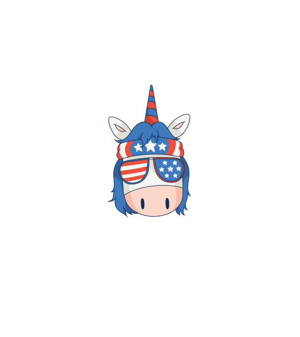 SUA unicorn model negru pe tricou