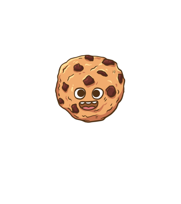 Cookie drăguț model albastru deschis pe tricou