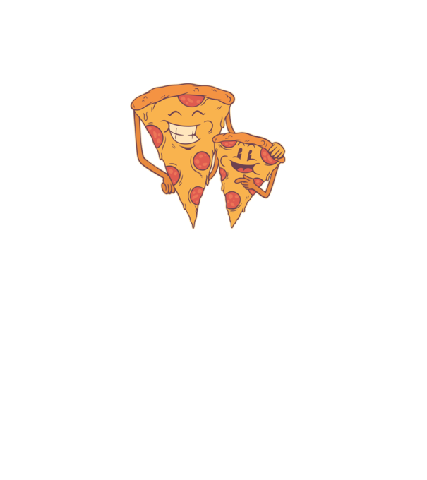 Familie Pizza model albastru deschis pe tricou