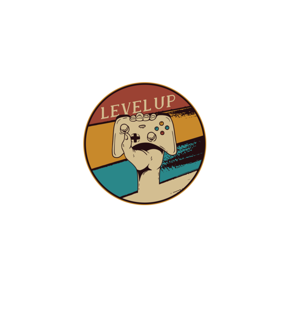 Level up - Trecere nivel Gamer model negru pe tricou