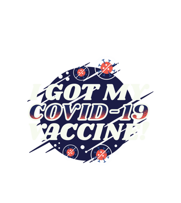 I got my Vaccine model alb pe tricou