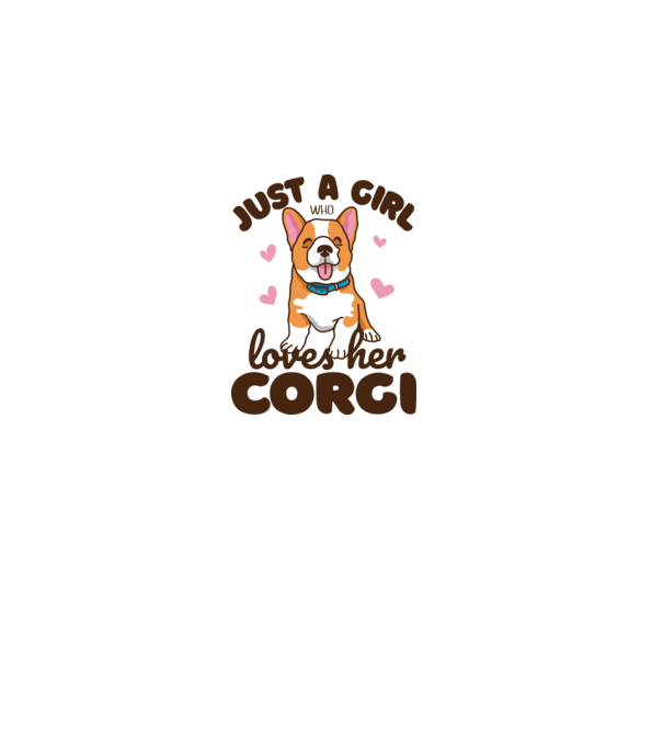 Doar o fată care iubește Corgiul său model nisipiu pe tricou
