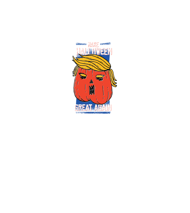Make Halloween Great Again Trump model gri pe tricou