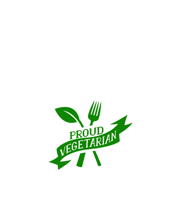 Proud Vegetarian model negru pe tricou
