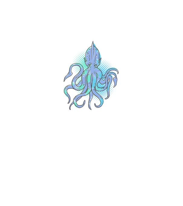 Cthulhu Caracatiță model gri pe tricou