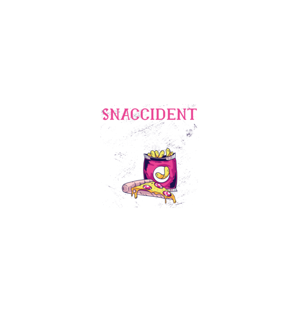 Snaccident model negru pe tricou