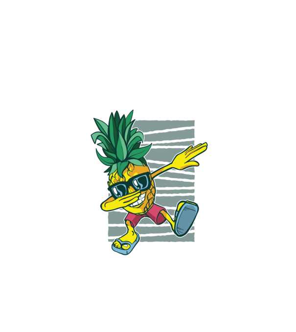 Ananas DAB dans model turcoaz pe tricou