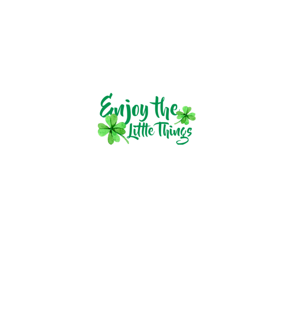 Enjoy the little things model negru pe tricou