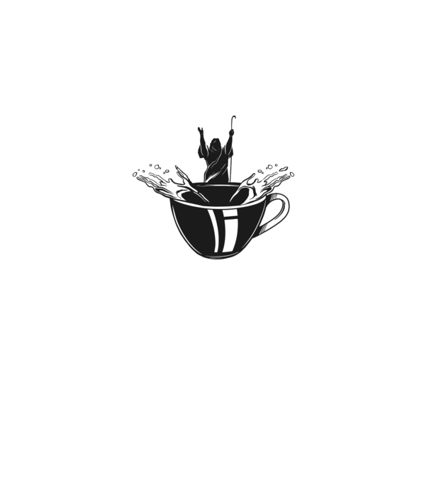 Moise cafea model alb pe tricou