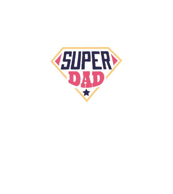 Super Tata model alb pe tricou