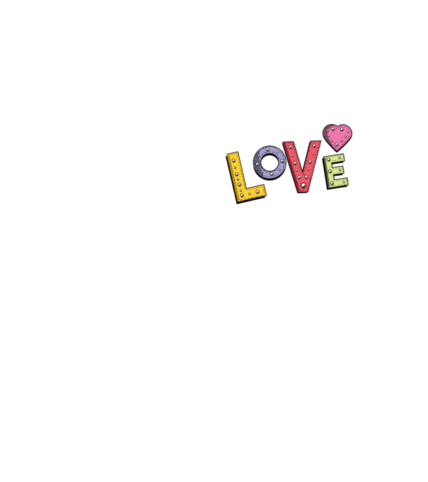 'Inscripție Love pentru Valentine''s Day' model galben neon pe tricou