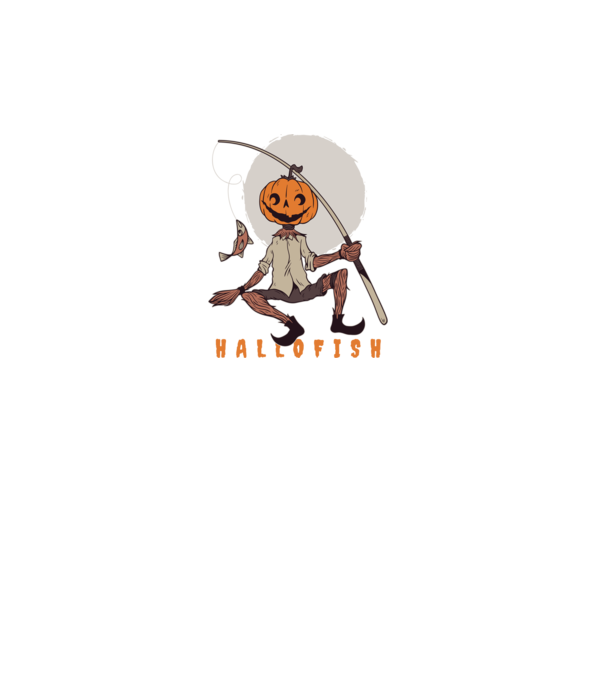Hallofish - Pescar Halloween model turcoaz pe tricou