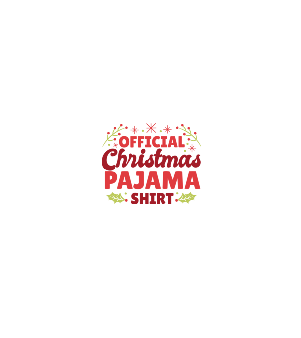 Pijama de Crăciun model alb/roșu pe tricou