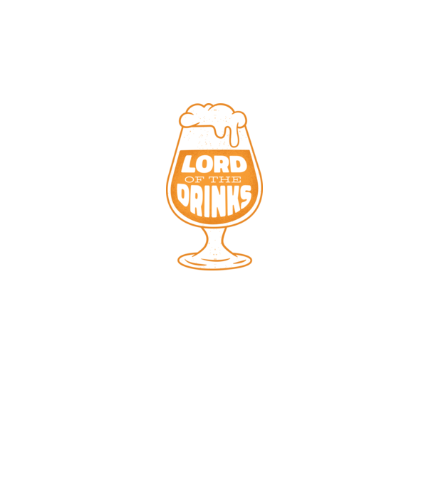 Lord of the Drinks Bere model negru pe tricou
