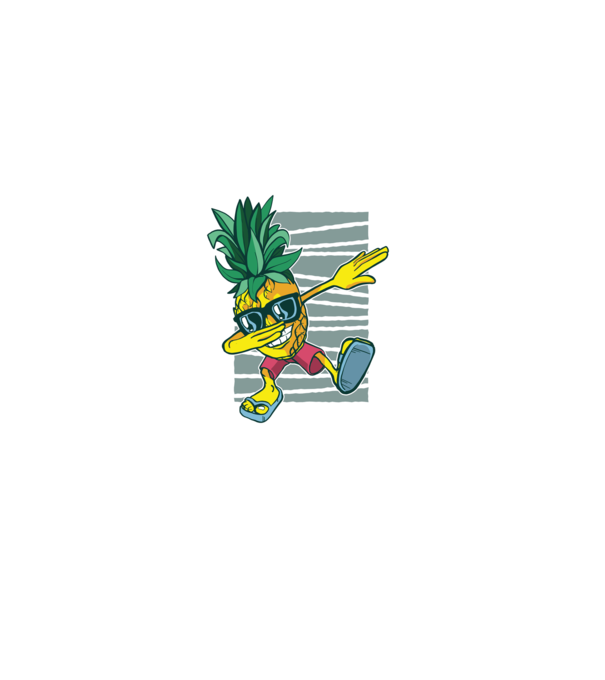 Ananas DAB dans model albastru deschis pe tricou