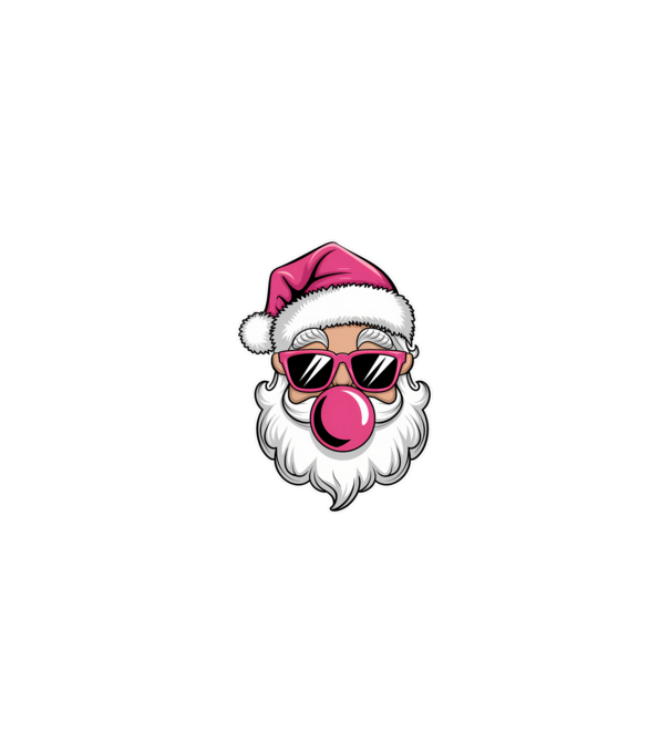 Bubble gum Santa 2 model nisipiu pe tricou