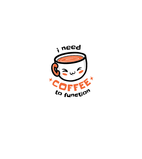 Am nevoie de cafea model alb pe tricou
