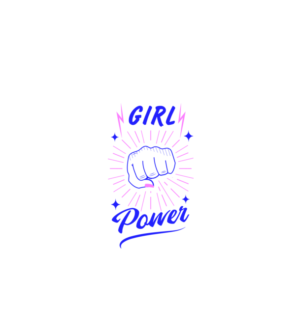 Girl Power Ziua Femeii model alb pe tricou
