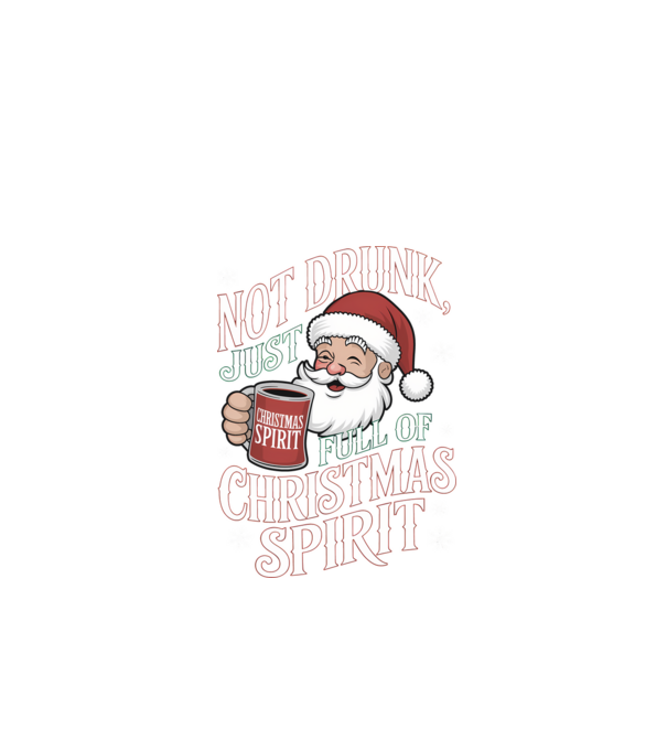 Christmas Spirit Santa model negru pe tricou