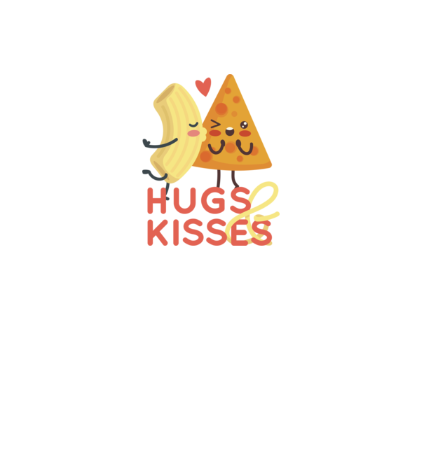 'Hawaii pizza dragoste tricou drăguț Valentine''s Day' model gri închis pe tricou