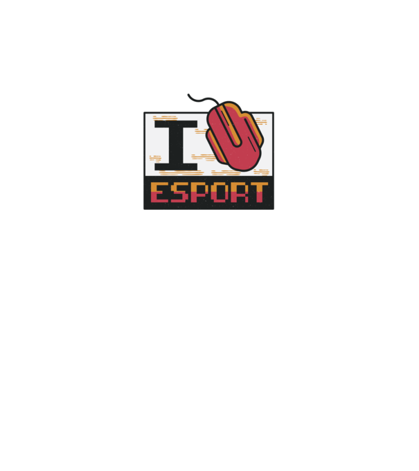 I love Esport model gri pe tricou