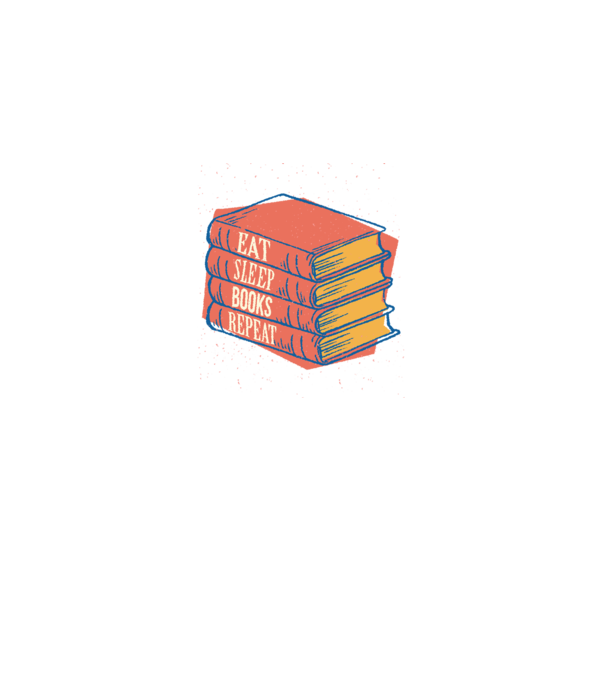 Eat Sleep Books Repeat Lectură model negru pe tricou
