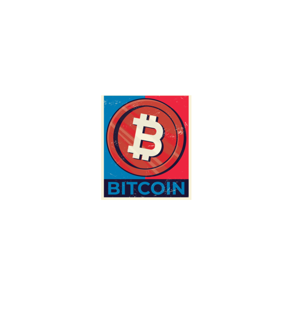Bitcoin Criptomonedă model negru pe tricou