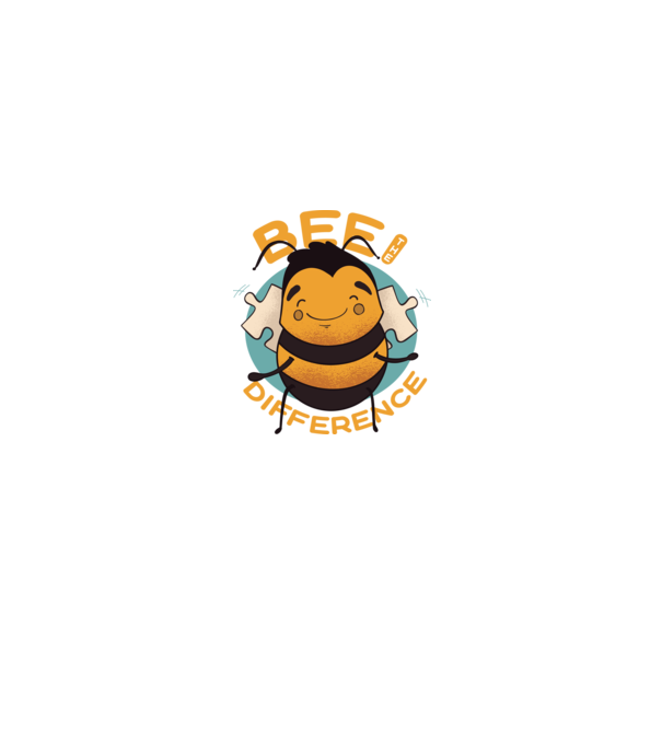 Bee the Difference - Fii tu însuți diferența model negru pe tricou