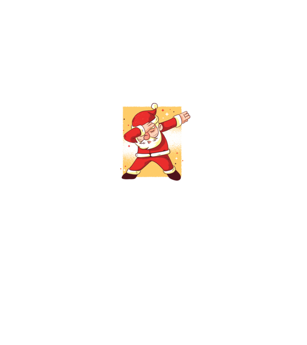 Santa DAB Moș Crăciun model alb pe tricou