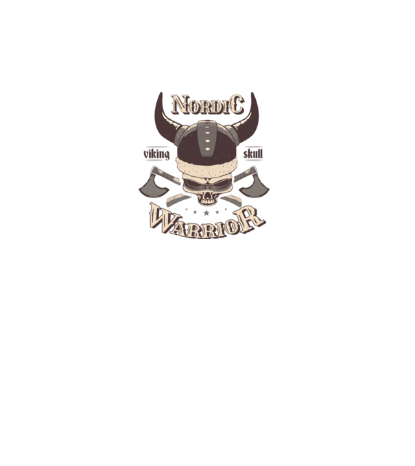 Nordic Warrior model turcoaz pe tricou