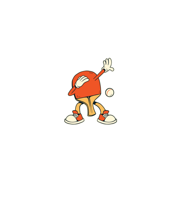 Ping Pong DAB model negru pe tricou