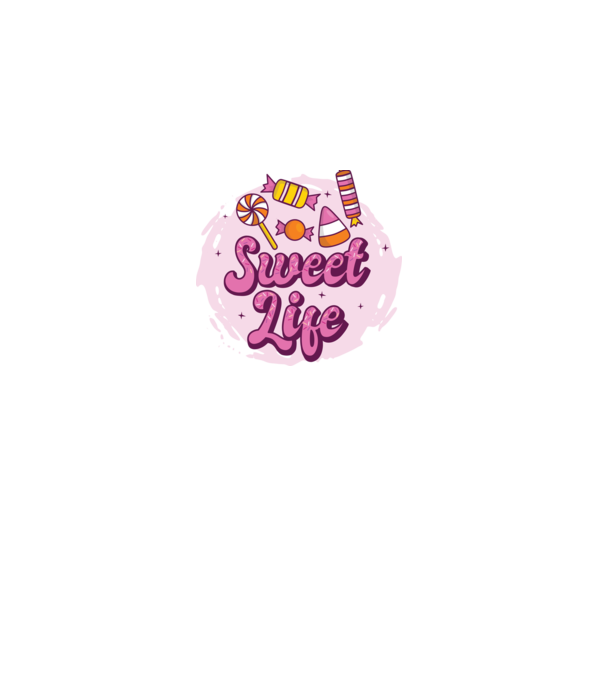 Sweet Life - Viață dulce model albastru închis pe tricou