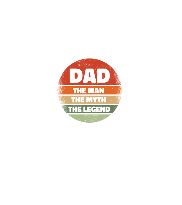 Dad The Man The Myth The Legend model negru pe tricou