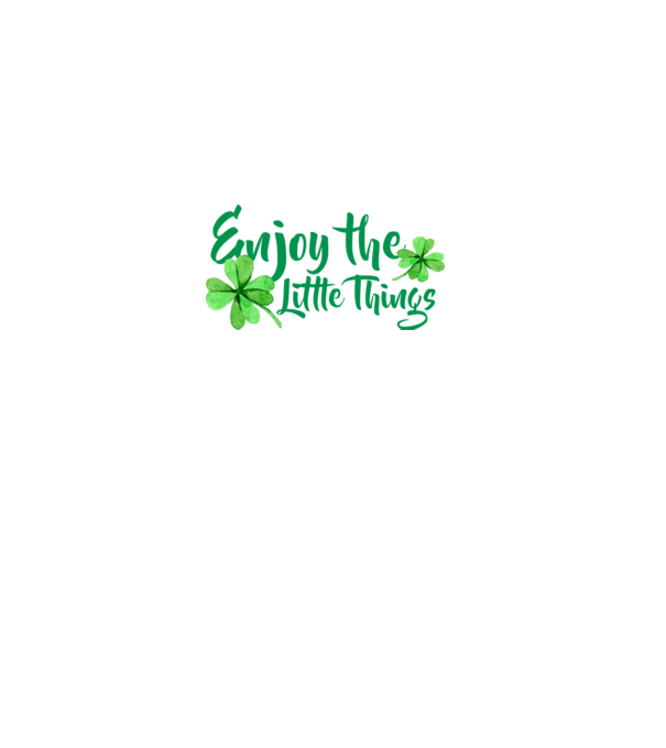 Enjoy the little things model negru pe tricou