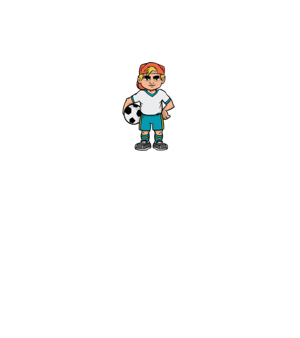 Băiat Fotbalist model negru pe tricou